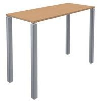 Table de réunion haute 120x80 Lounge 4 pieds Simmob - Image 5