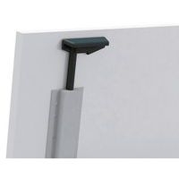 Table plateau pivotant Avel 200x80 angle intégré à gauche chêne clair pieds alu - Image 3