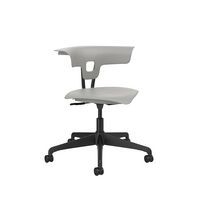 Chaise hauteur réglable Ruckus sur roulettes, assise coloris gris souris - Image principale