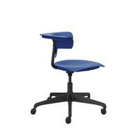 Chaise hauteur réglable Ruckus sur roulettes, assise coloris bleu foncé - Image 4