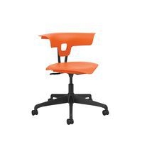 Chaise hauteur réglable Ruckus sur roulettes, assise coloris orange - Image principale
