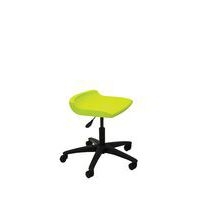 Tabouret technique coque polypropylène sur roulettes Postura+ coloris vert - Image principale