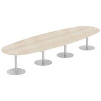 Table Elbia piètement sur base métal Ø 60 cm plateau épaisseur 25 mm - Image principale