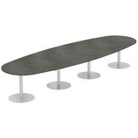 Table Elbia piètement sur base métal Ø 60 cm plateau épaisseur 25 mm - Image 6
