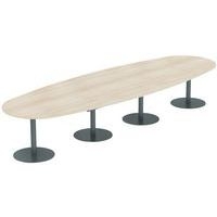 Table Elbia piètement sur base métal Ø 60 cm plateau épaisseur 25 mm - Image 2