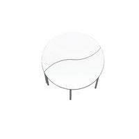 Table demi-lune Yang hauteur réglable de T1 à T3 blanc-MIRPLAY School - Image 7