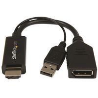 Adaptateur HDMI vers DisplayPort 4K alimenté par USB - Image principale