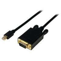 Adaptateur Mini DisplayPort vers VGA-Câble Display Port Mâle VGA Mâle Noir1,8m - Image principale