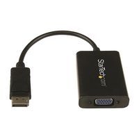 Adaptateur vidéo DisplayPort vers VGA avec audio-M/F-1920x1200/1080p-Noir - Image principale