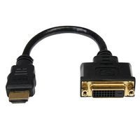 Câble adaptateur vidéo HDMI vers DVI-D de 20 cm-HDMI mâle vers DVI femelle - Image principale