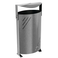 Poubelle Titan 95 L acier noir martelé - Image principale