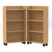 Malle à livres Oscar coloris hêtre - Manutan Expert - Image principale