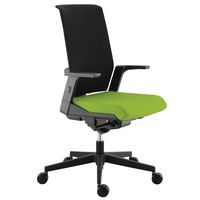 Fauteuil de bureau haut dossier résille tissu M1 Tela Sokoa - Image 4