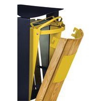 Poubelle 2x60l Arkea bois tri autres déchets/plast et metal-gris7033/jaune1021 - Image 3