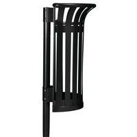 Poubelle Tulipe 35l sur poteau - gris manganese-Rossignol Pro - Image 2