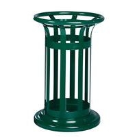 Poubelle vigipirate à poser/fixer Tulipe - 60l -vert mousse 6005-Rossignol Pro - Image 2