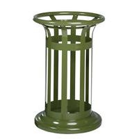 Poubelle vigipirate à poser/fixer Tulipe - 60l - vert olive 6003-Rossignol Pro - Image 2