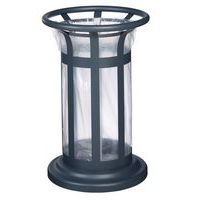 Poubelle vigipirate à poser/fixer Tulipe - 60l - anthr mat 7016-Rossignol Pro - Image principale