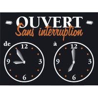 Pancarte ouvert sans interruptionPVC lavable - Image principale