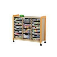 Meuble colonnes à casiers Lili 3 col/24+6 casiers Ht 137cm 9207 Vert - Image 3