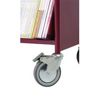 Chariot à livres double face, 4 bacs CD/DVD - Image 3