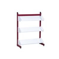 Présentoir avec tablettes inclinées, simple face Zédia - Image principale