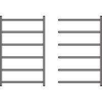 Présentoir avec tablettes inclinées, simple face Zédia - Image 2