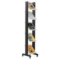 Présentoir mobile Eco triple face coloris gris/alu - Image 5