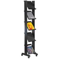 Présentoir mobile Eco triple face coloris gris/alu - Image 6