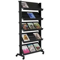 Présentoir mobile Eco triple face coloris gris/alu - Image 7