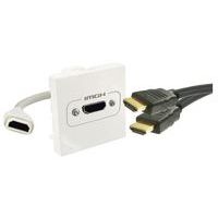 Plastron HDMI pour encastrement de prise Erard D3C - Image 2