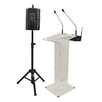 Pupitre de conférence Bellano sans fil avec enceinte amplifiée - Tag - Image 8