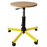 Tabouret assise bois, réglable par vérin à gaz - Image principale