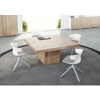 Table de réunion Allegra rectangulaire 140 x 140 cm coloris orme - Image 4