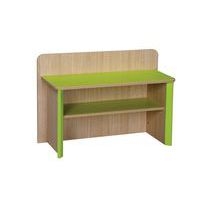 Surmeuble pour buffet Lili 2 étagères montants coloris vert - Image principale