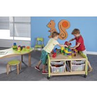 Meuble d'activités Lili montants coloris vert - Image 4