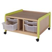 Meuble d'activités Lili montants coloris vert - Image 7