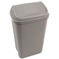 Poubelle à couvercle basculant 50L - Gris - Image 9