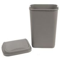 Poubelle à couvercle basculant 50L - Gris - Image 10