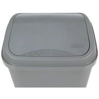 Poubelle à couvercle basculant 50L - Gris - Image 6
