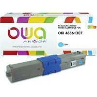Toner remanufacturé Oki 468613 - Cyan - Image principale