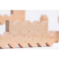 Lot 30 blocs bois zigzag - Image 3