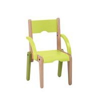 Fauteuil Lili T1 assise/accoudoirs coloris vert - Image principale