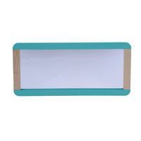 Miroir Lili 120 x 60 cm coloris hêtre/bleu turquoise - Image principale