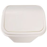 Poubelle à couvercle basculant - 50L - Blanc - Probbax - Image 8