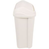 Poubelle à couvercle basculant - 50L - Blanc - Probbax - Image 3