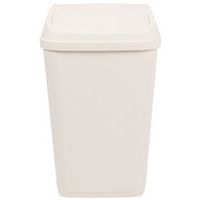 Poubelle à couvercle basculant - 50L - Blanc - Probbax - Image 5