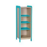 Meuble 1 colonne 4 niches Lili hauteur 137 cm coloris bleu turquoise - Image principale