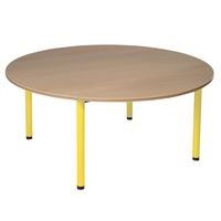 Table maternelle ronde 4 pieds tube Lise - Image principale