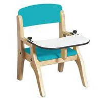 Fauteuil Lili avec tablette amovible T0 coloris bleu turquoise - Image principale